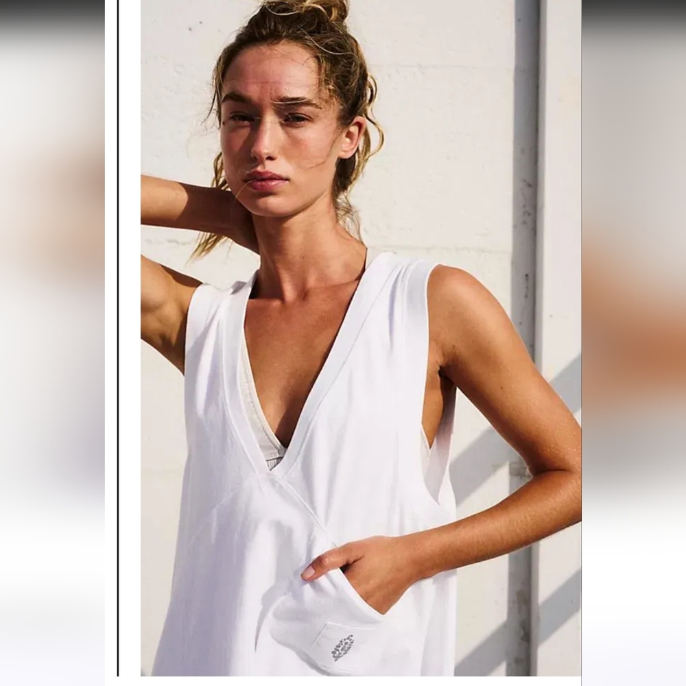 FP Movement by Free People White Muscle Tee